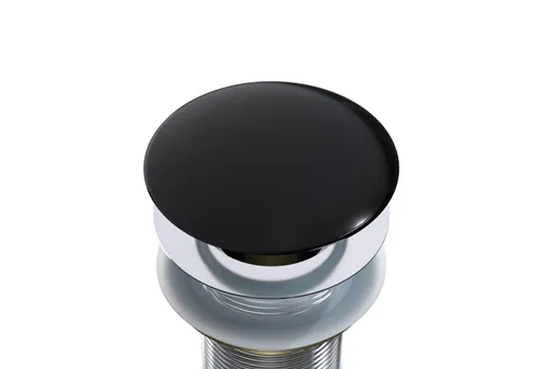 Bernstein Waschbecken Pop-up Blende - Schwarz Glänzend - Waschbecken Pop-up Blende aus Mineralguss, edel glänzende Optik für eine harmonische Einheit mit Ihren Waschbecken. Ideal zur Aufwertung Ihrer Ablaufgarnitur.