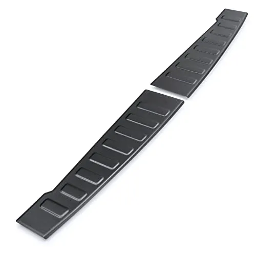 Ladekantenschutz für Dacia Sandero 3 / Stepway 3 - Stoßfängerabdeckung aus hochwertigem Aluminium, 100% passgenau und selbstklebend für optimalen Kratzschutz.