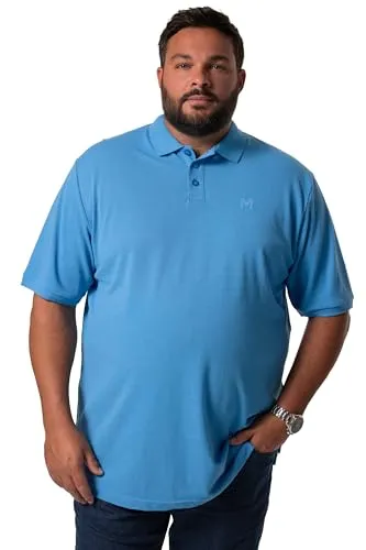 Men Plus Herren große Größen Übergrößen Menswear L-8XL Men+ Poloshirt, Basic, Piqué, Halbarm, bis 8 XL himmelblau XXL 836256726-XXL