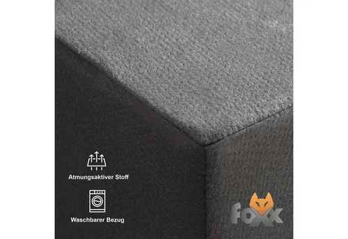 Foxx Polsterhocker Bandscheibenwürfel - Polsterhocker für ergonomische Sitzposition, ideal zur Unterstützung der Bandscheiben und für vielseitige Nutzung im Wohnraum.