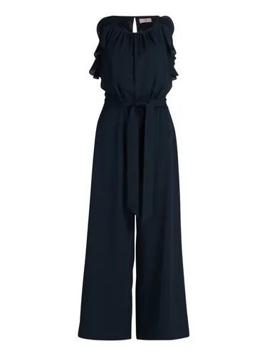 Vera Mont Damen Jumpsuit mit Volant Night Sky, 38 in blau von Vera Mont