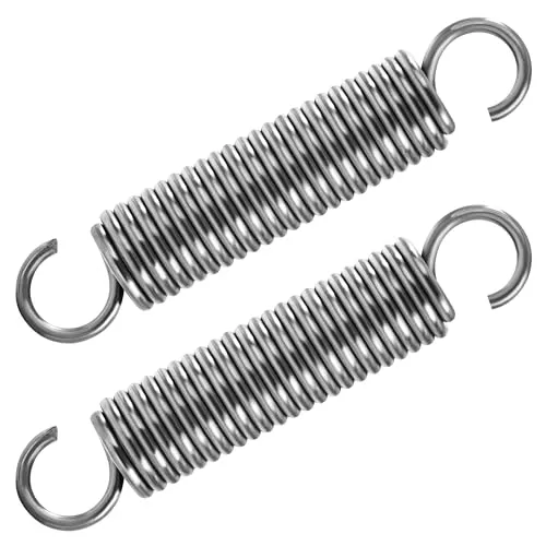 GUNGY Zugfedern mit Haken Edelstahl Spannfeder Zugfeder 90mm Außendurchmesser 18mm Drahtdurchmesser 2,5mm Maximale Zugkraft 12,8KG 2.5x18x90mm 2 Stück