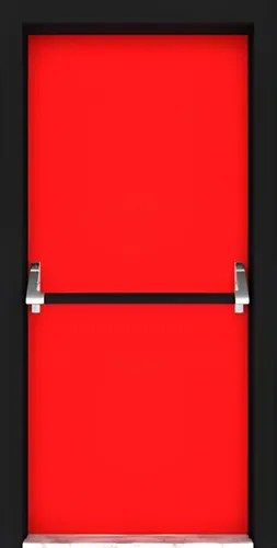 Rote Brandschutztür – Fluchttür mit Hohem Brandschutz - Robuste Brandschutztür aus Aluminium, ideal für Fluchtwege. Mit feuerfestem Kern und rostbeständigem Finish, bietet Sicherheit und Langlebigkeit. Maße: 90 x 200 cm, Gewicht: 45 kg, inkl. Anleitung.