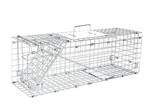 Elbe Safe Lebendfalle - Marderfalle, Katzenfalle, Hundefalle - Wetterfeste und vormontierte Lebendfalle mit Anti-Biss-Design, ideal für den Einsatz gegen unerwünschte Tiere in Küche, Garten und mehr.