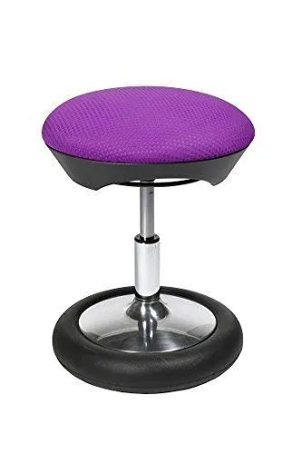 TOPSTAR Sitness Kid 20 NET Violette – Ergonomischer Kinder-Hocker - Hocker fürs Kinderzimmer mit 3D-bewegtem Sitzen für gesunde Haltung | Höhenverstellbar und wächst mit deinem Kind – ideal für Malen, Lernen und Spielen.