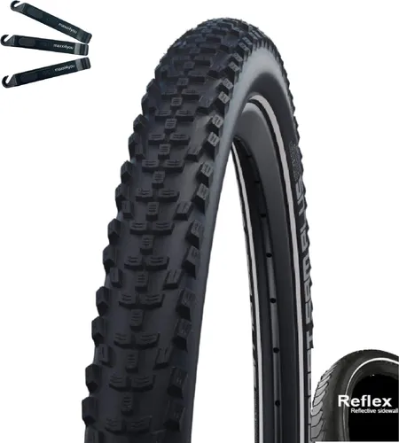 Schwalbe SMART SAM PLUS Performance E-25 Fahrradreifen DD GreenGuard Schwarz/Reflex 42-622 (28 x 1.60