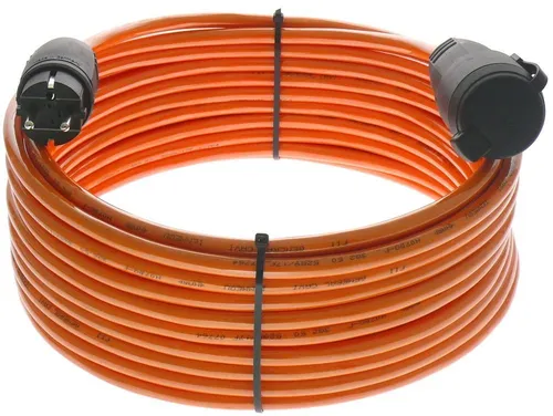 maxgo® SCHUKO PUR Verlängerung H07BQ 230V IP44 - 20m Baustellenkabel - Netzkabel ideal für Industrie und Baustellen, extrem robust und witterungsbeständig mit hoher Reiß- und Schnittfestigkeit, perfekt für dauerhaften Einsatz im Außenbereich.