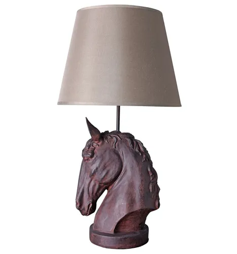 Pferdelampe Tischlampe Pferd Lampe Pferdekopf Tischleuchte Nachttischlampe Retro