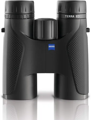 ZEISS TERRA ED 8x42 Black – Premium Fernglas mit Tasche und Reinigungsset - Hochwertiges Fernglas für Naturbeobachtungen, mit 8-facher Vergrößerung und 42 mm Objektivdurchmesser. Ideal für Outdoor-Abenteuer, inklusive praktischer Tasche und Reinigungsset.