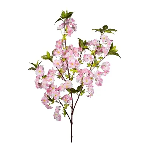 Kirschblütenzweig 105cm rosa ZF Kunstblumen Seidenblumen künstliche Kirschblüten Zweige Blumen