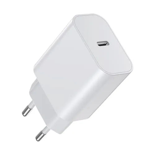 BHHB 20W USB C Ladegerät, A-pple Adapter Netzteil für i-Phone entwickelt, USB C Stecker mit i-Phone 17/16/15/14/13 Plus Pro Max Mini, Air-Pods i-Pad, Samsung Galaxy S25/24/23(1 Port)