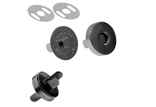 maDDma 10er Set Magnetverschluss Taschenschloss, Metall, Nähzubehör Gurtstecker (10 Stk., 10-tlg), 18-18mm