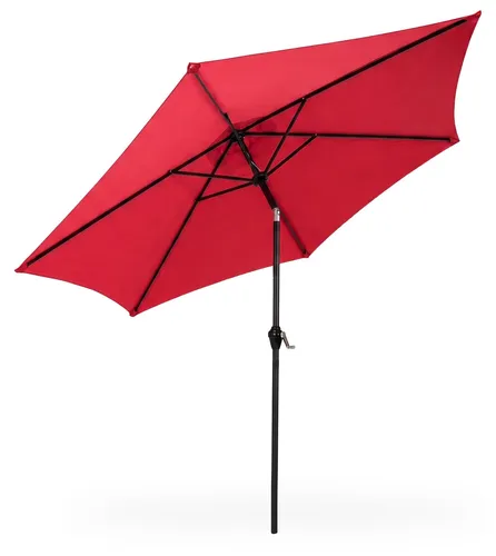 AKORD Sonnenschirm mit Kurbel Sechseckig ORIENT 270x270 cm in rot von Akord