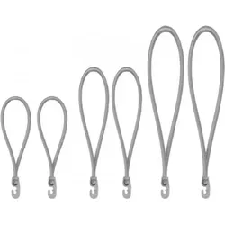 Spanngummi Set mit PVC Haken 2x18/25/40cm grau Bradas 5501 von Bradas