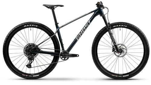 Ghost Mountainbike MTB mit SRAM GX Eagle AXS 12-Gang-Übertragung - Leichtgewichtiger Carbonrahmen und präzise RockShox Gabel sorgen für optimale Performance. Ideal für anspruchsvolle Trails und Abenteuerfahrten.