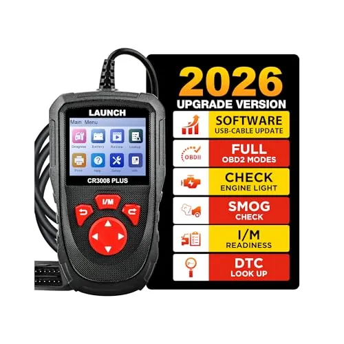 LAUNCH CR3008 Plus obd2 Diagnosegerät OBD2-Scanner, EIN-Schlüssel I/M,Lebenslanges Aktualisierung Code Leser, Verbesserte Siehe Motorcode-Leser OBDII Auto Scan Tool für alle Fahrzeuge nach 2002