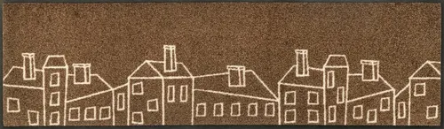 wash+dry by Kleen-Tex Läufer Linecity, rechteckig - Fußmatten in buntem Design, rutschhemmend und ideal für Eingangsbereiche, Maße: 35 cm x 120 cm, Höhe: 7 mm, aus strapazierfähigem Polyamid gefertigt.