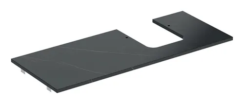 Geberit ONE Waschtischplatte 1200 mm in schwarz von Geberit