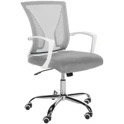 CLP Drehstuhl Tracy, Hellgrau - Bürostühle - Moderner Drehstuhl mit atmungsaktivem Netzbezug und stufenlos verstellbarer Sitzhöhe für höchsten Komfort im Büro oder Wohnbereich.