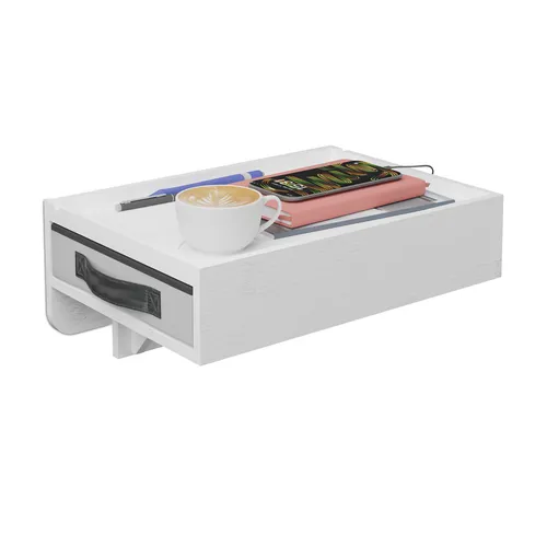 Bambus Nachttisch Bettablage für Hochbetten - Praktische Bettablage aus Bambus, ideal für Hochbetten. Mit 1 Schublade und komplett montiert, bietet sie zusätzlichen Stauraum und ist perfekt für das Schlafzimmer.