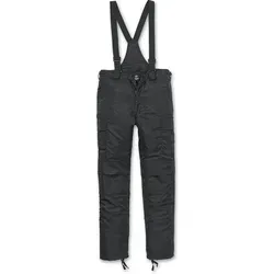 Brandit Thermohose Next Generation Schwarz Gr. S - Wanderhose mit wasserabweisendem Nylonmaterial und abtrennbarem Hosenträger, ideal für kalte Tage und Outdoor-Abenteuer.