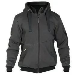 Pulse Sweatshirt-Jacke XL - anthrazit/schwarz mit Cordura® Ellbogen-Patches - Funktionsjacke mit Teddy-Futterstoff und verstärkten Nähten, ideal für Veredelungen und nach OEKO-TEX® Standard 100 geprüft.