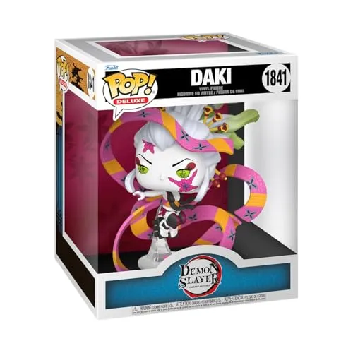 Funko Demon Slayer: Kimetsu no Yaiba POP! Deluxe Figur Daki (Demon Form) - Puppen & Sammelfiguren, detailgetreue 9 cm Figur von Daki aus Demon Slayer, perfekt für Sammler und Fans der beliebten Anime-Serie.