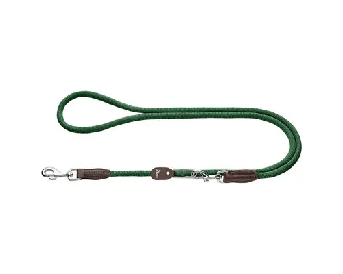 Hunter Vario-Leine Freestyle Hundeleine dunkelgrün - Tierleinen mit flexibler Längenverstellung und strapazierfähigem Material für jeden Wetter. Ideal für individuelle Anpassung beim Spaziergang.