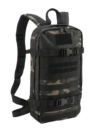 Brandit 8070 Cooper Day Rucksack Schwarz Camouflage, 12 L - Rucksack mit 12 L Volumen, gepolstert für höchsten Tragekomfort, ideal für Outdoor-Aktivitäten und den täglichen Gebrauch.