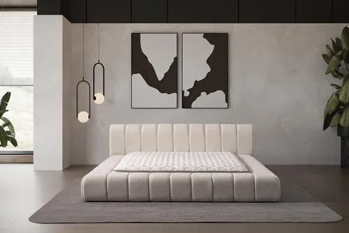 SITHEIM Polsterbett HEAVENN Designbett (160x200 cm) - Stylisches unifarbenes Polsterbett, ideal für modernes Schlafzimmerdesign und optimalen Schlafkomfort.