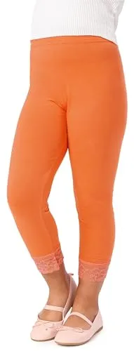 Merry Style Mädchen 3/4 Leggings MS10-293(Orange,152 cm)