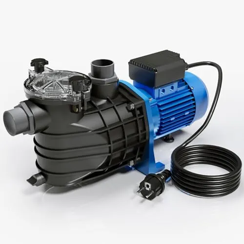 Pool Pumpe 26400 l/h 2200 W - Effiziente Schwimmbad Filterpumpe - Poolpumpen mit 26.400 l/h Förderleistung für sauberes Wasser, geräuscharm und mit Überlastungsschutz für zuverlässige Leistung und einfache Wartung.