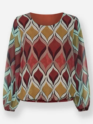 heine Klassische Bluse Druckbluse Langarm von Heine