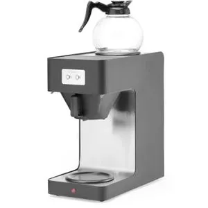 Hendi Kaffeemaschine 208533, 14 Tassen, 1,8 Liter, schwarz - Kaffeemaschine für bis zu 14 Tassen, schnelle Aufbrühzeit von nur 6 Minuten und zwei separat regelbare Warmhalteplatten für perfekten Genuss.