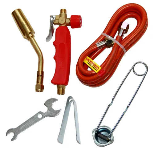 Rothenberger Turbo Hartlötset Lötbrenner - Lötgeräte - Hochwertiger Lötbrenner für Hart- und Weichlöten, ideal für präzise Arbeiten und schnelle Wärmeentwicklung mit Propan.
