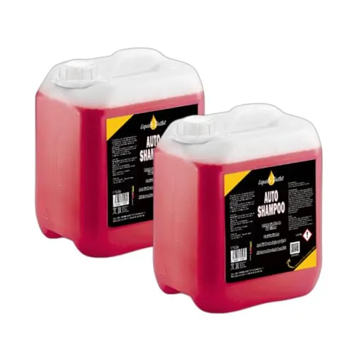 Liquid Outlet Autoshampoo 2x 5L – Hochkonzentriertes Auto Shampoo mit Kirschduft & Nanotechnologie – Lackschonendes Autowaschmittel & Schaumreiniger – Made in Germany