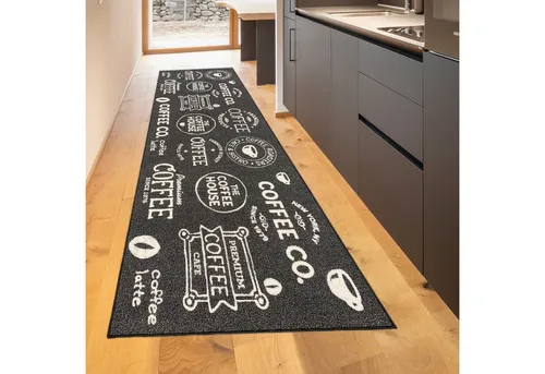 TeppichHome24 Teppich Kuechenteppich Modern, Höhe: 5 mm, pflegeleicht, robust, für Fussbodenheizung geeignet