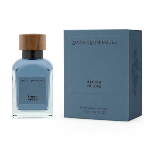 Adolfo Dominguez Ámbar Negro Eau De Parfum Spray - Männerparfum mit einer einzigartigen veganen Formel aus 95 % natürlichen Inhaltsstoffen, die Raffinesse und Geheimnis ausstrahlt. Ideal für einen bleibenden Eindruck.