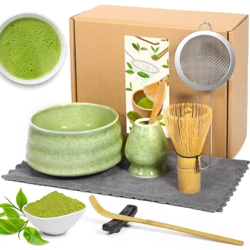 AMCHLEL Matcha Set, 8-teiliges Set für die perfekte Matcha-Zubereitung
