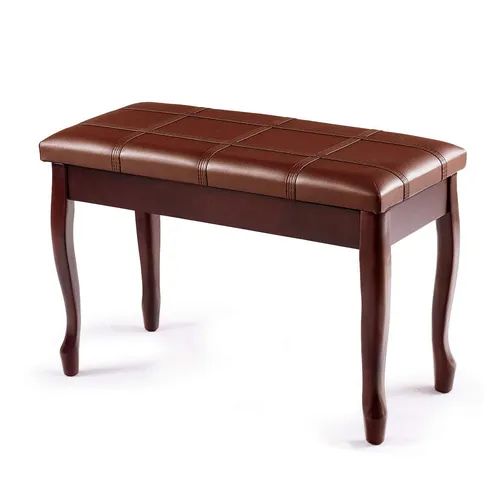 Klavierbank Massivholz gepolstert 75 cm