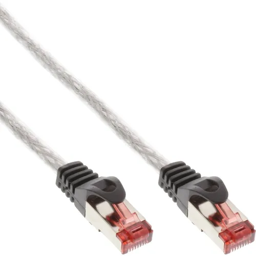 InLine Patchkabel, S/FTP (PiMf), Cat.6, transparent, 2m