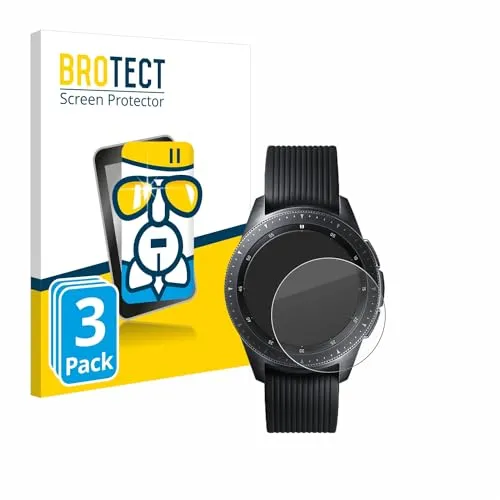 BROTECT (3 Stück Schutzglas für Samsung Galaxy Watch (42 mm) Schutzfolie Made in Germany Panzer Folie Glas Displayschutz [ 9H, Anti-Fingerprint]
