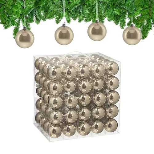 Weihnachtsbaumschmuck Beige von Relaxdays