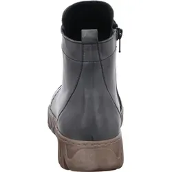 Gemini Damen Stiefelette mit Gummizug und bunten Knöpfen - Grau, Größe 40 - Stylische Stiefelette aus hochwertigem Rindleder mit Gummizug und bunten Knopfleisten für einen individuellen Look. Ideal für den Alltag und die Übergangszeit.