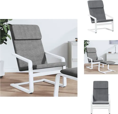 vidaXL Relaxsessel Dunkelgrau Stoff