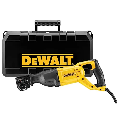DEWALT DWE305PK - 1.100 Watt Säbelsäge, vielseitig einsetzbar mit 4-facher Sägeblatt-Positionierung und inkl. Transportkoffer