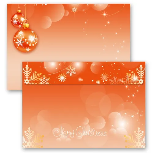 Motiv-Briefumschläge MERRY CHRISTMAS