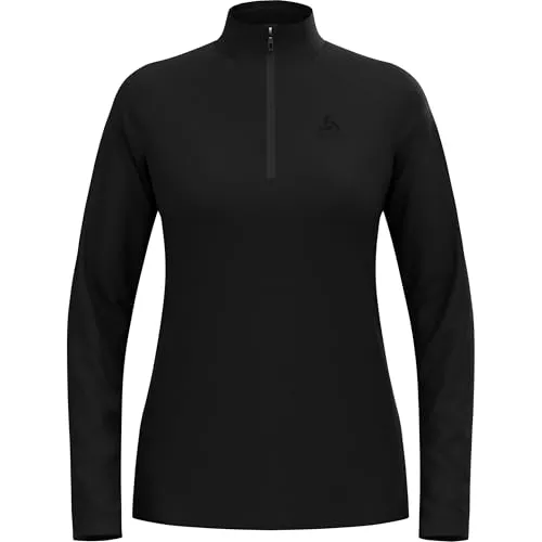 Odlo Damen Fleecepullover Essential Light Midlayer - Regenjacken für Outdoor-Aktivitäten, mit hervorragender Wärmeisolierung und optimaler Bewegungsfreiheit dank dehnbaren Materialien. Ideal für kühlere Tage beim Wandern oder Skifahren.