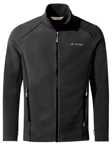 VAUDE Herren Mens Rosemoor Fleece Jacket II - Schwarz, M EU - Funktionsjacke aus 100% recyceltem Polyester, ideal für Outdoor-Aktivitäten und umweltfreundlich. Leicht, warm und vielseitig einsetzbar, perfekt als Unterziehjacke.