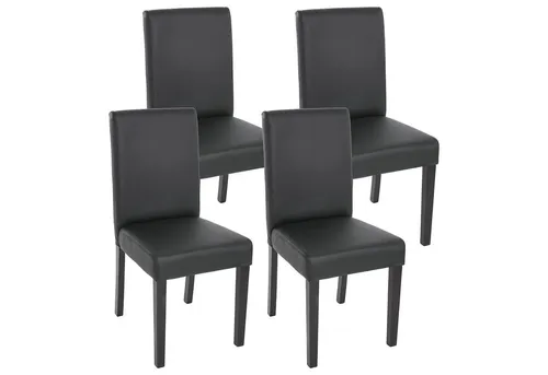 PROREGAL® Esszimmerstuhl Esszimmerstuhl klassisch und zeitlos HxBxT 90x43x56cm Material, Farbe (4 St), Mit hochwertigem Bezug, erhältlich in vielen Ausführungen